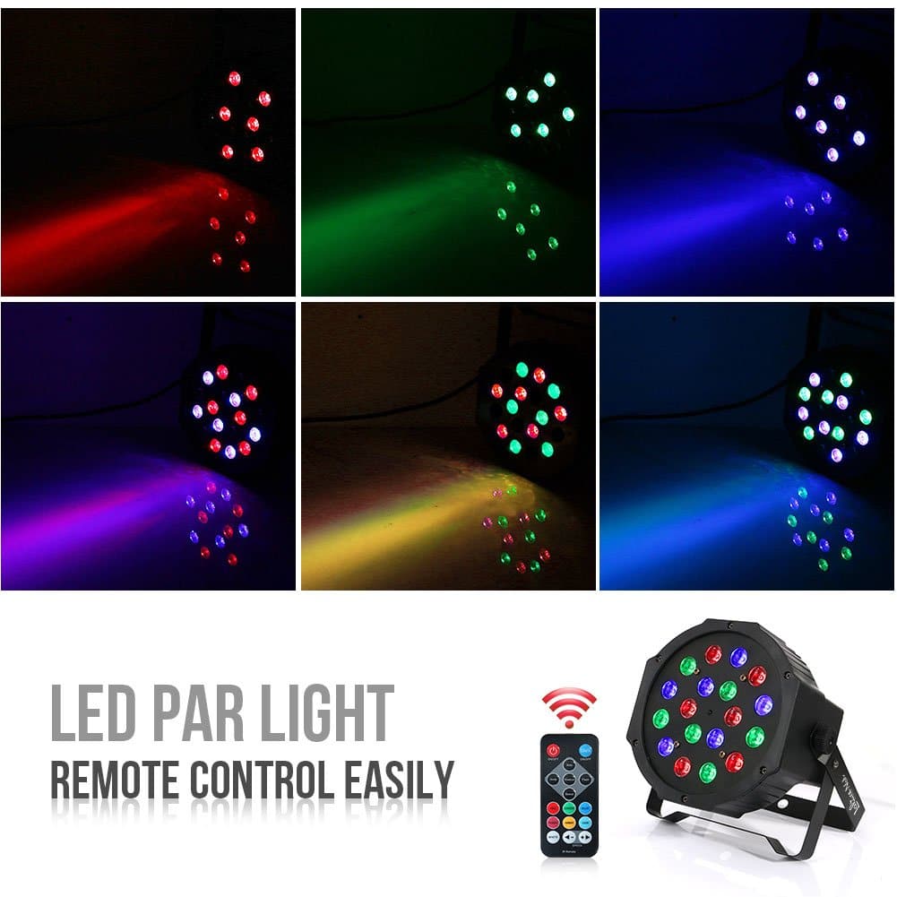 LaluceNatz Par Lights with RGB 18LEDs Pros and Cons