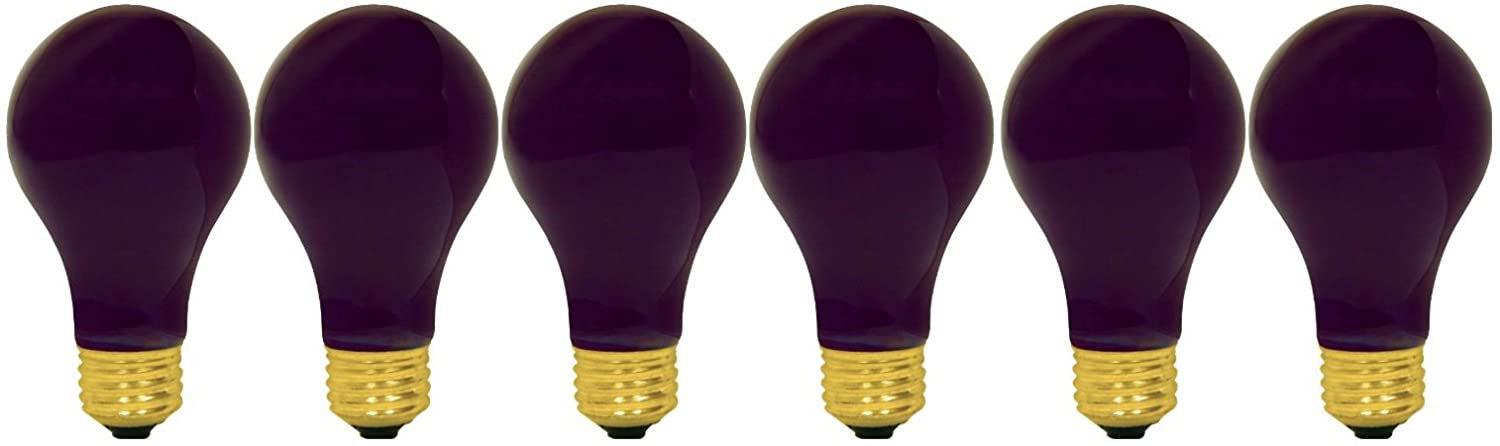GE Lighting 25905 60-watt A19 Black Light Bulb